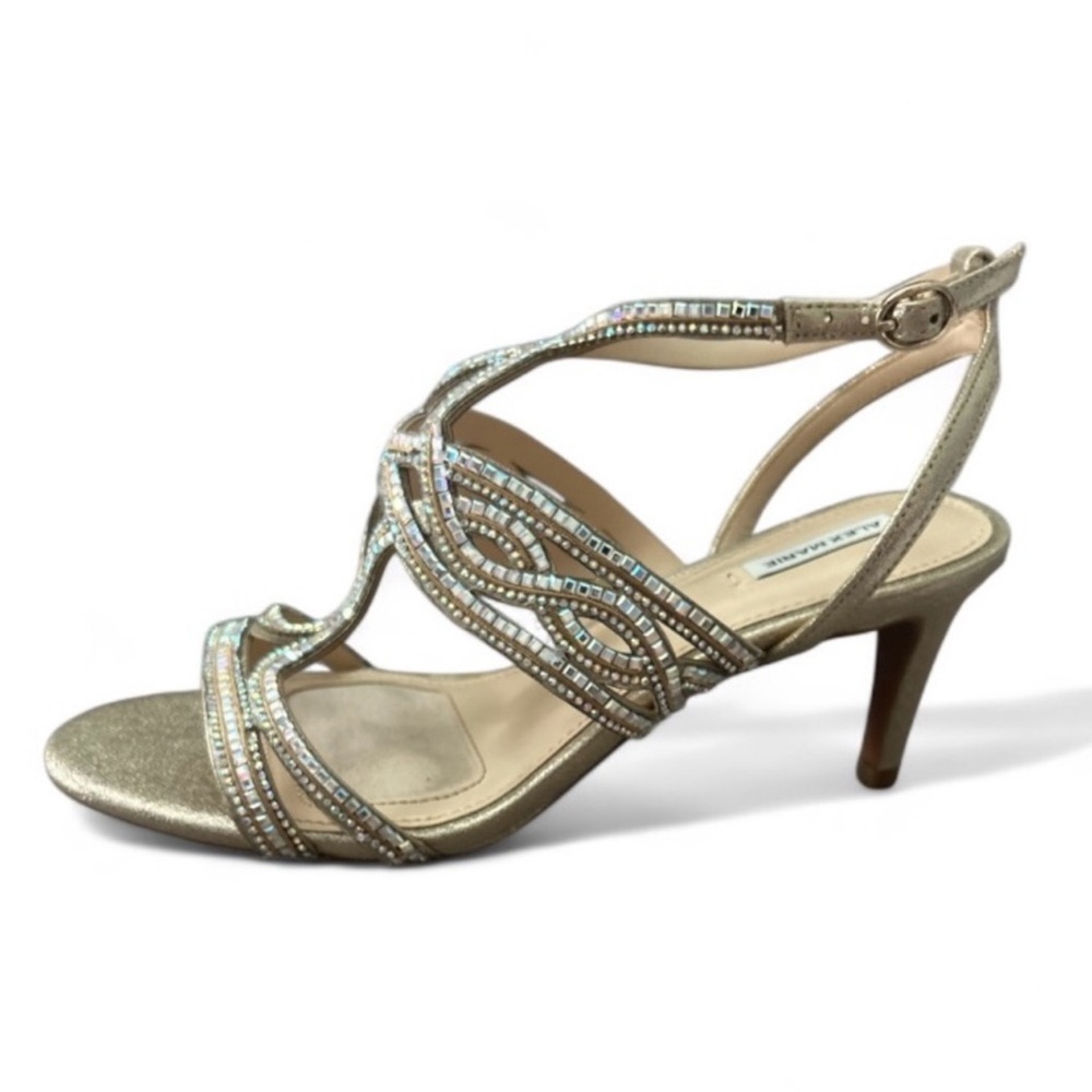 Alex Marie Metallic Gold Strappy Heels